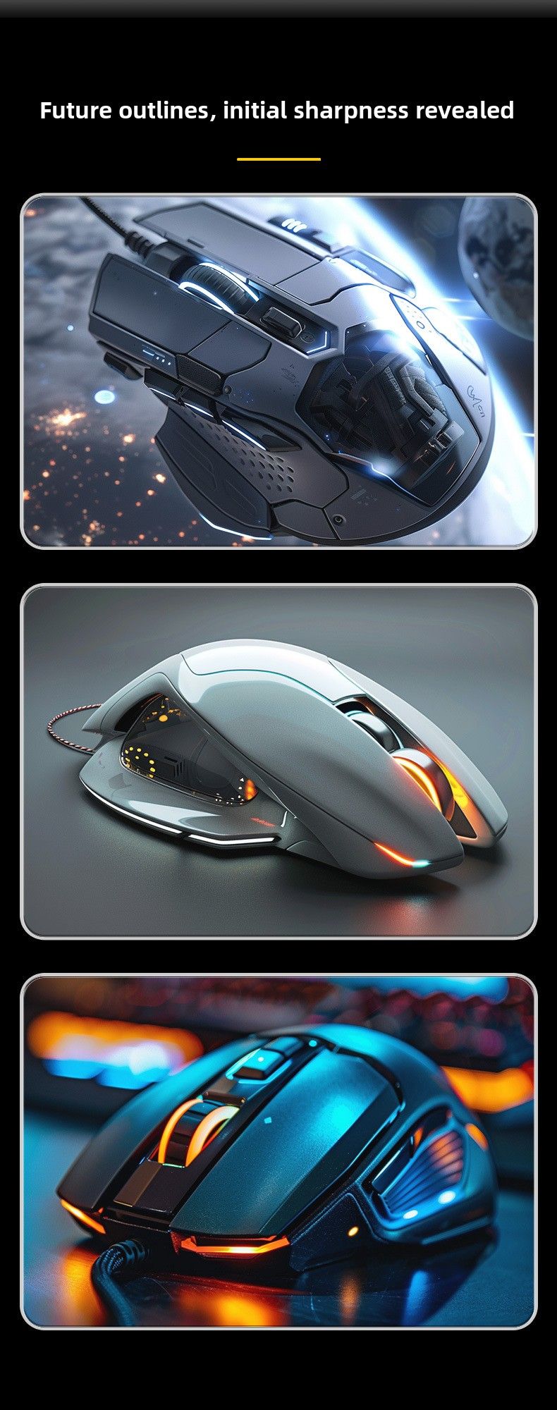 【High Quality】 INPHIC Pg1 Wired Mouse For Gaming RGB Lighting Hardware Macro Pg9 Office Home Use_voghion.com
