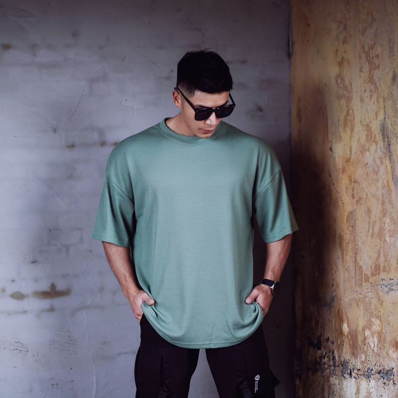 Spring/Summer Men's Sports, Running, Exercise, Fitness, Loose Solid Color Smooth Plate Oversize Drop Shoulder Quick Dry_voghion.com