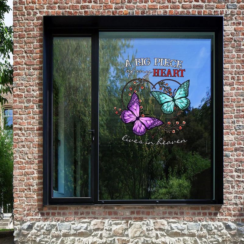 20x20cm Schmetterling ist ein großes Stück meines Herzens Autoaufkleber Autofenster Motorrad Computer Wanddekoration Aufkleber_voghion.com