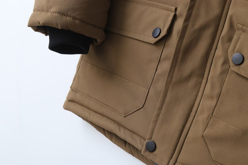 Boys' Color-Block Fleece-Lined Padded Jacket – Thick Winter Coat With Hood (120-170cm, 4 Colors)_voghion.com
