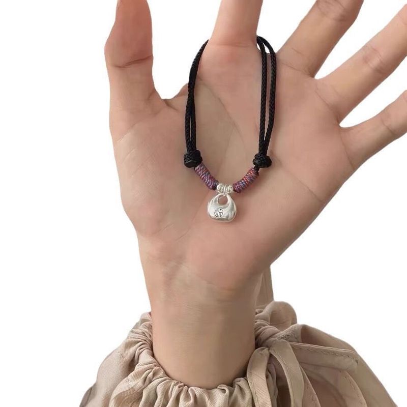 Peaceful Little Fat Lucky Bag Zodiac Year Red String Bracelet Couple Unisex Gift Heart Versatile Simple Adjustable_voghion.com