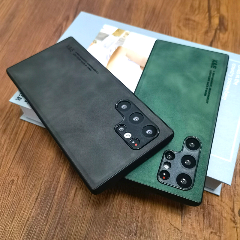 Magnetische Lederen Auto Case Voor Samsung Galaxy S23 S22 S21 S20 Ultra Plus Fe A54 A14 A52 A52S A73 5G A12 S10 S10E Note 20 10 Cover_voghion.com