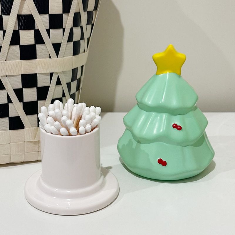 Creative Toothpick Holder High-Value Desktop Ornament Christmas Tree Shape Multi-Functional Storage Box Decoration_voghion.com