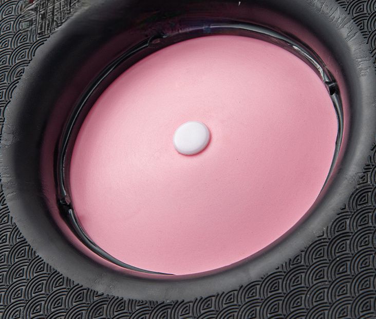 New Spiral Pattern Wave Speed Balance Half Round Thickened Explosion-proof Pilates Equipment Yoga Ball Exercise_voghion.com