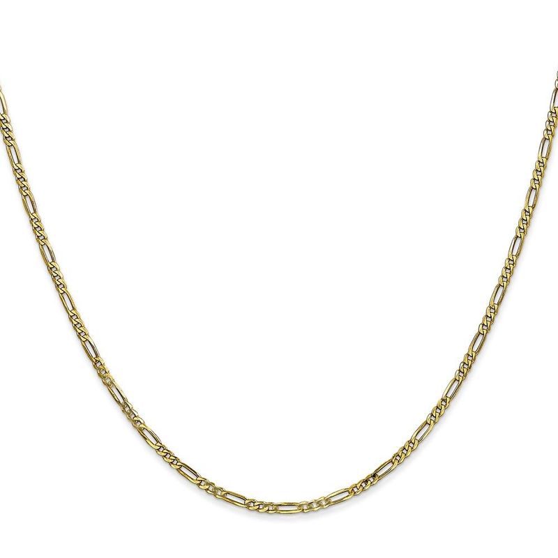 10k 1.75mm Flat Figaro Chain_voghion.com