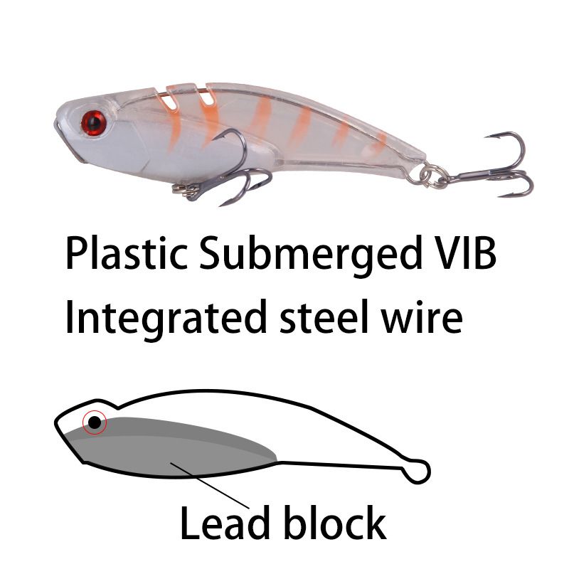 Lure Bait VIB Uzun Mesafe Atış Batıran Çelik Tel Takviyesi 7cm/20g Simülasyon Yem Balıkçılık Ekipmanları Ürünleri_voghion.com