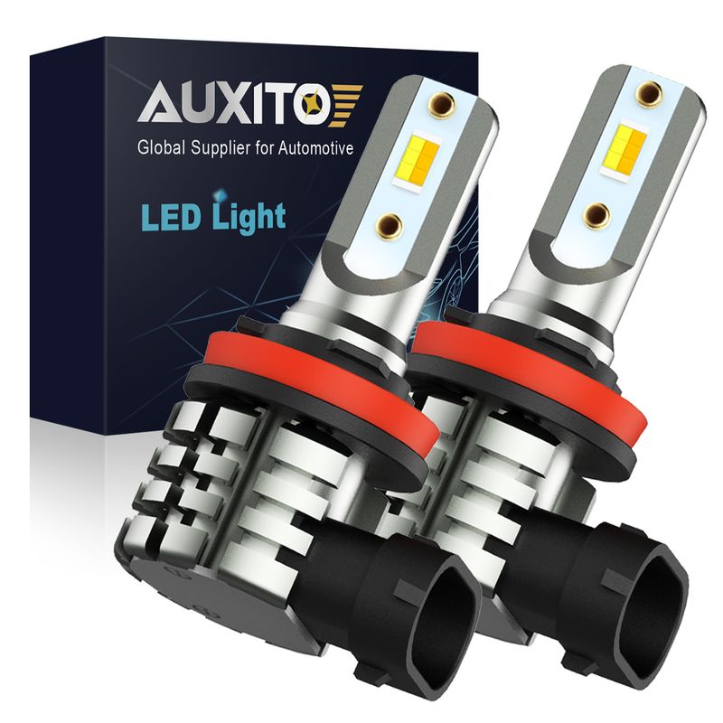 AUXITO 2 Adet H8 H11 Sis Lambası Çift Renkli Switchback 3000K Altın Sarısı 6000K Beyaz CSP Çip H9 H16JP LED Ampul Lambası_voghion.com