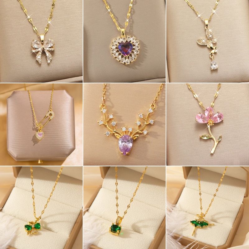 Japanese Korean Style Titanium Steel Necklace For Women, Versatile Niche Design, High-end And Light Luxury, Collarbone_voghion.com