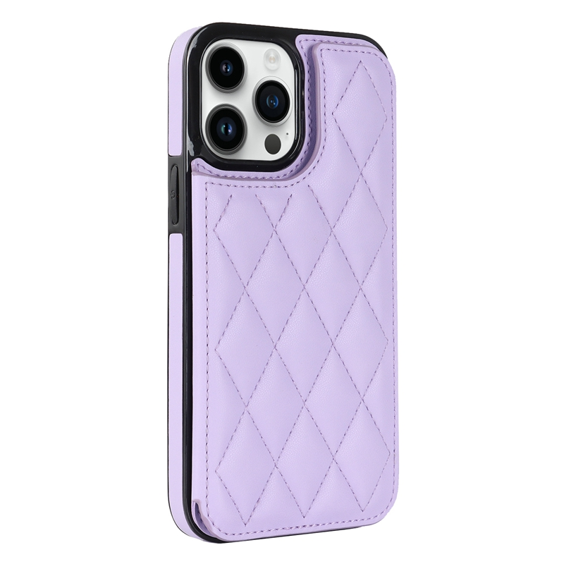 Wallet Double Button Small Fragrant Wind Card Flip Leather Case For iPhone 15 Pro Max 14 13 Mini 12 11 SE 2020 X XS XR 8_voghion.com