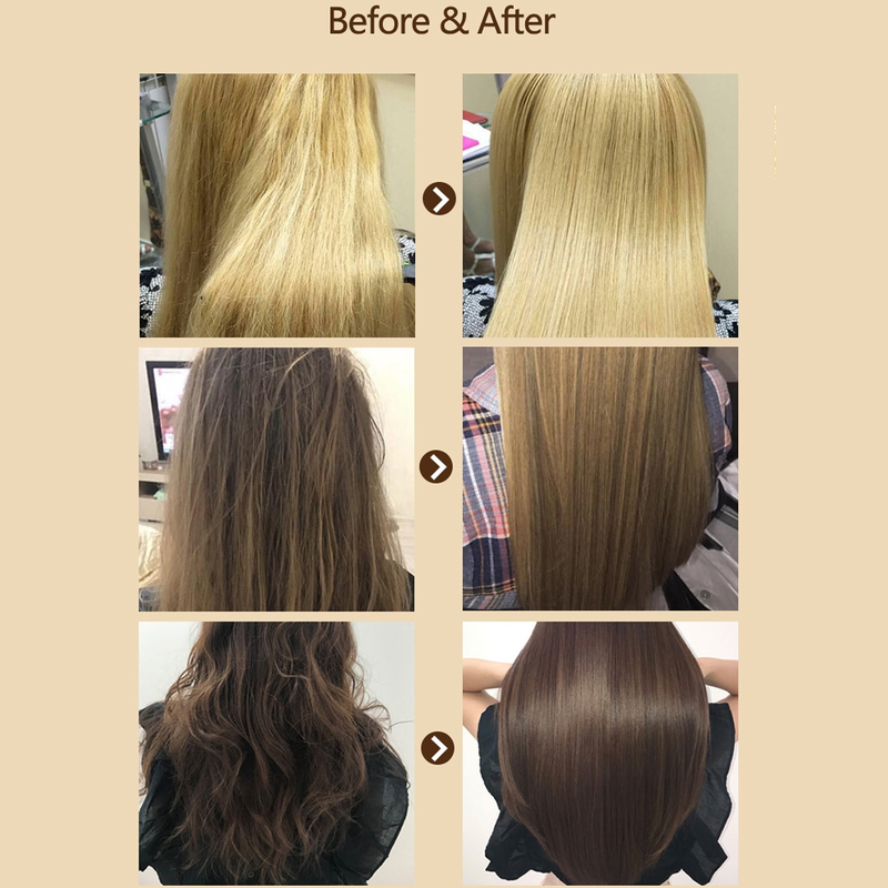 Mascarillas de queratina para el cabello dañado tratamiento mágico rizado suave y liso brillante hidratación profunda alisar acondicionador cuidado del cuero cabelludo_voghion.com