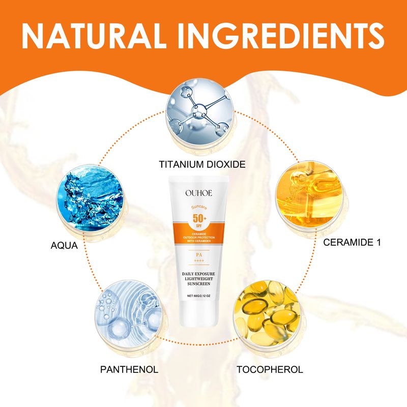 Protective cream series, outdoor isolation in summer, UV protection before makeup, waterproof, sweat-proof, refreshing and non-greasy_voghion.com