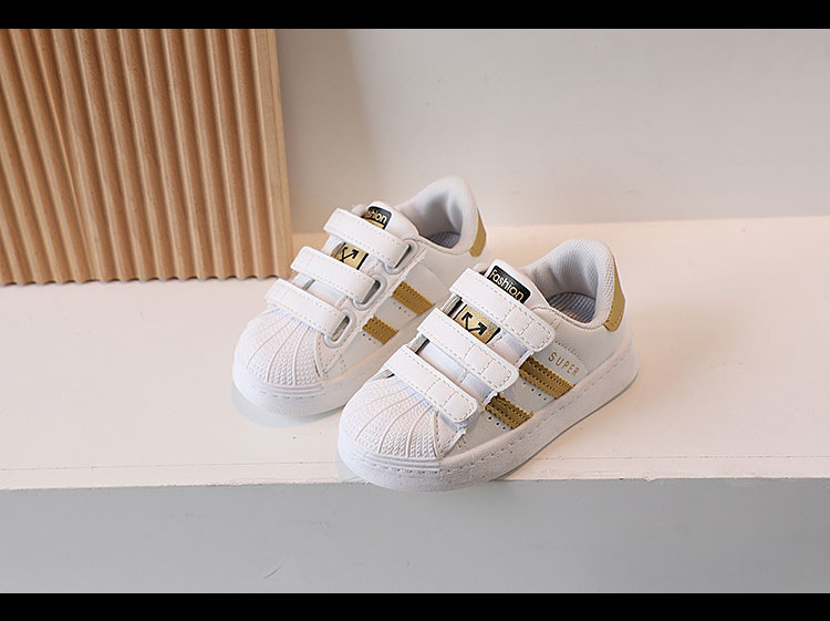 Kinder Shell Kopfteil 2024 Frühjahr Neue Atmungsaktive Mädchen Kleine Weiße Jungen und Babys Anti-slip Casual Schuhe_voghion.com