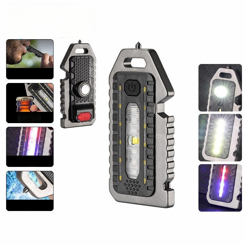 Ultra Küçük Mini LED Işık Yayan Küçük Anahtarlık Güçlü Işık Ultra Hafif Taşınabilir El Feneri_voghion.com