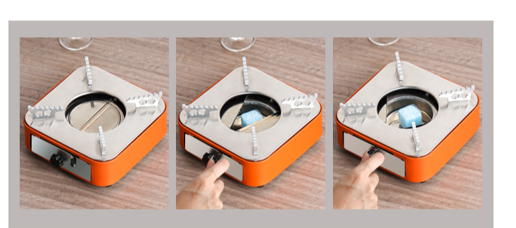 Restaurant commercial extérieur petit réchaud à alcool solide tiroir chauffage à chaud sec_voghion.com