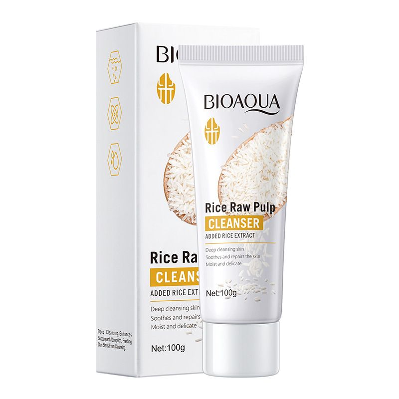Full English Skincare Set BIOAOUA Rice Pulp Series Six-Piece Box_voghion.com
