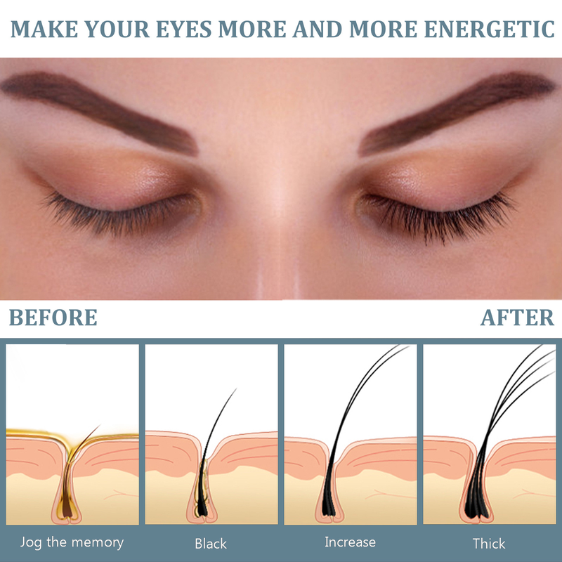 Eelhoe black curly eyelashes, eyebrows, natural beauty, solution: moisturizing, traceless, slender eyelash solution_voghion.com