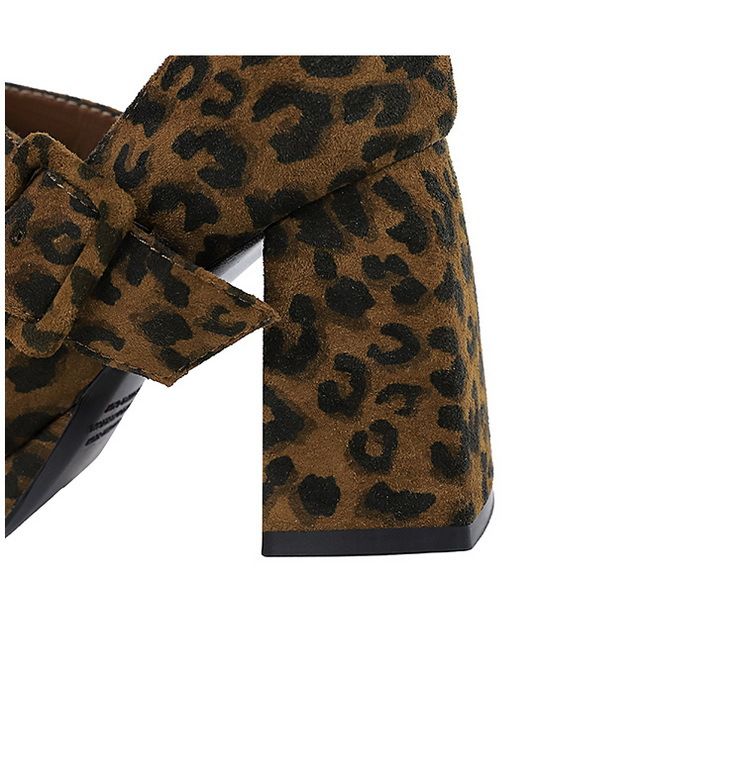 9613-6 style high thick heels, waterproof platform, suede, straight line with belt buckle, shallow mouth Mary Jane_voghion.com