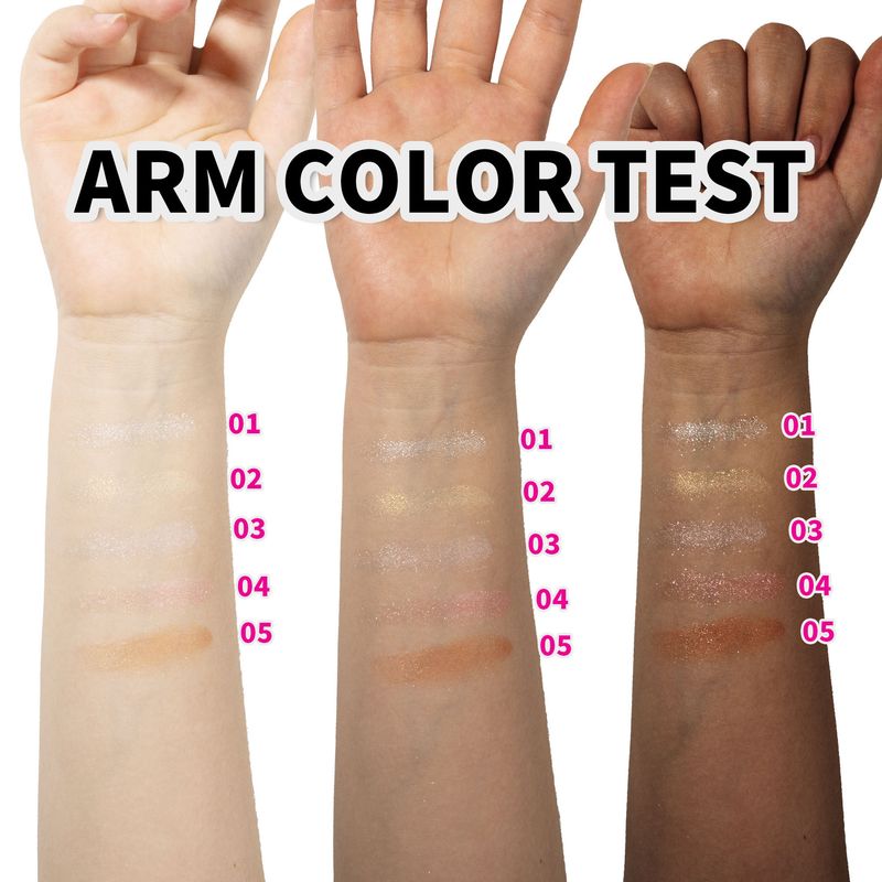 Bronzers & Highlighters Single Color Blush Rouge Highlight Powder Naturally Brightens Glitter Pearlescent Three Dimensional Powder New Product_voghion.com