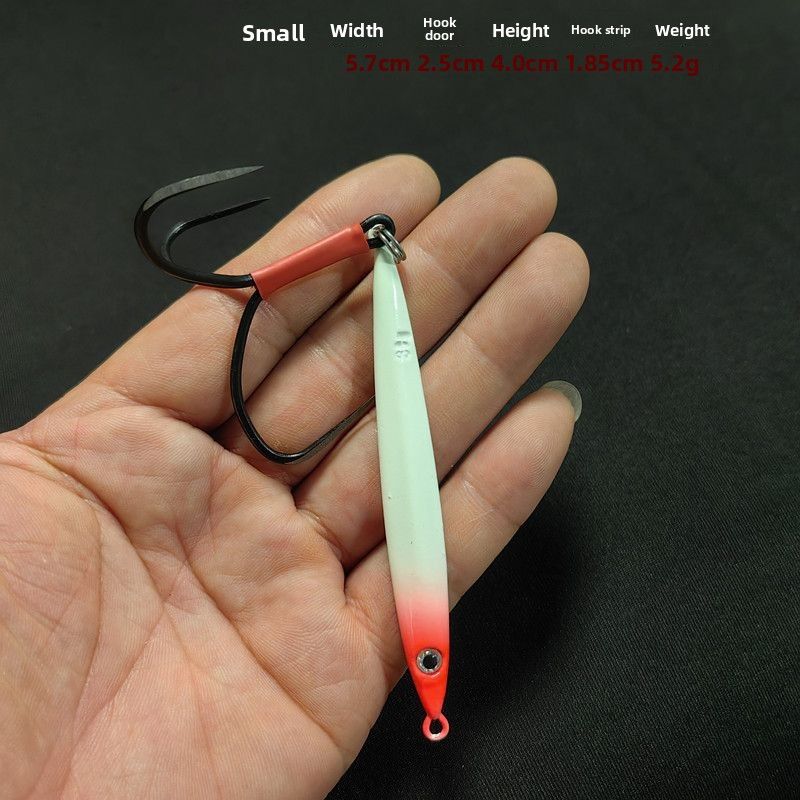 Blade Scale Casting Large Lure Fishing Gear Full Set Spear Hook Slim Long Iron Plate_voghion.com