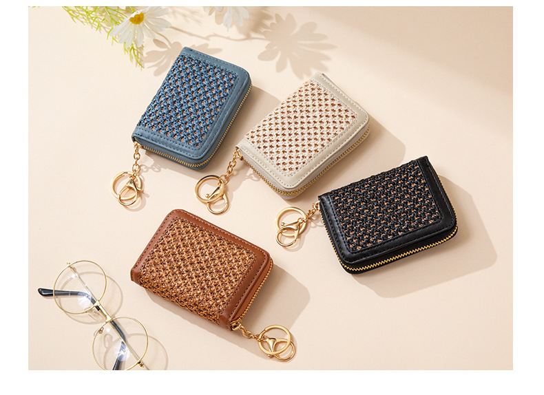 2023 New Women's Organ Card Money Anti demagnetization Zero Wallet Hollow Small Key Bag_voghion.com