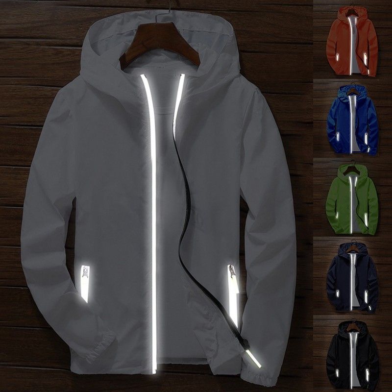 Mens Women Geocaching Geocache Sportswear Hooded Bomber Zipper Thin Reflective Sunscreen Windbreaker Skin Coat Jacket_voghion.com