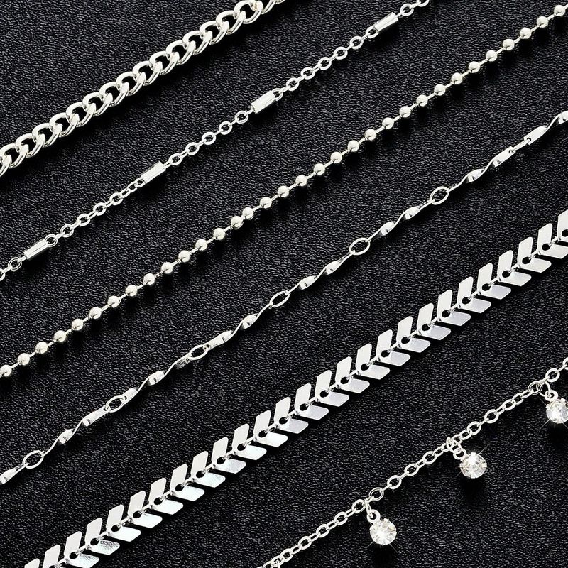 Multi-layer With Rhinestones, Tassel Arrow Design, Versatile Beach Layering Style Anklet Jewelry_voghion.com