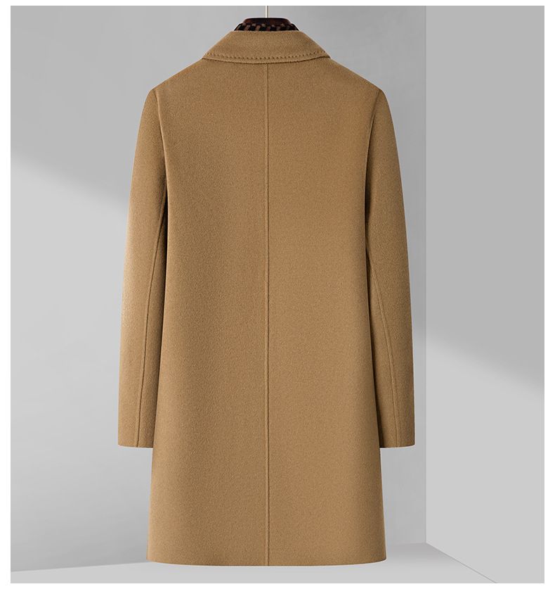 Herrenbekleidung – Abnehmbarer Mantel aus Wollmischung mit Innenfutter – Slim Fit, doppelseitiger Trenchcoat mit abnehmbarer Weste für den Winter (Schwarz, Grau, Kamel, Marineblau)_voghion.com