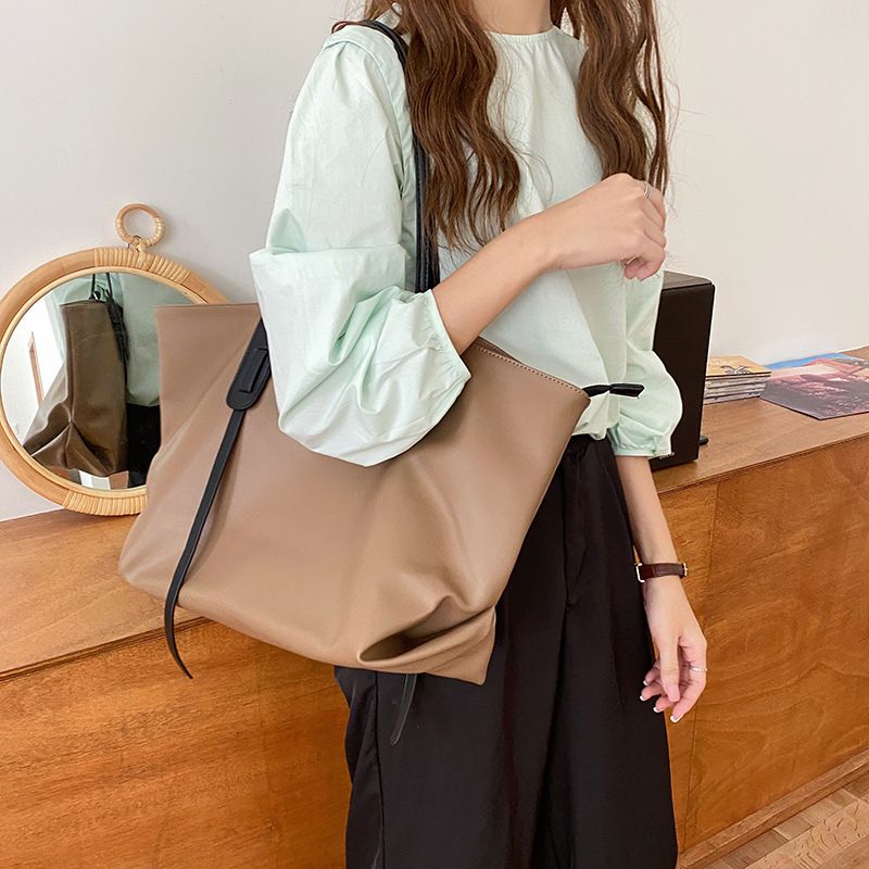 Neue Koreanische version PU leder wasserdicht weiche oberfläche einfache tote casual große kapazität einzelnen schulter tasche,_voghion.com