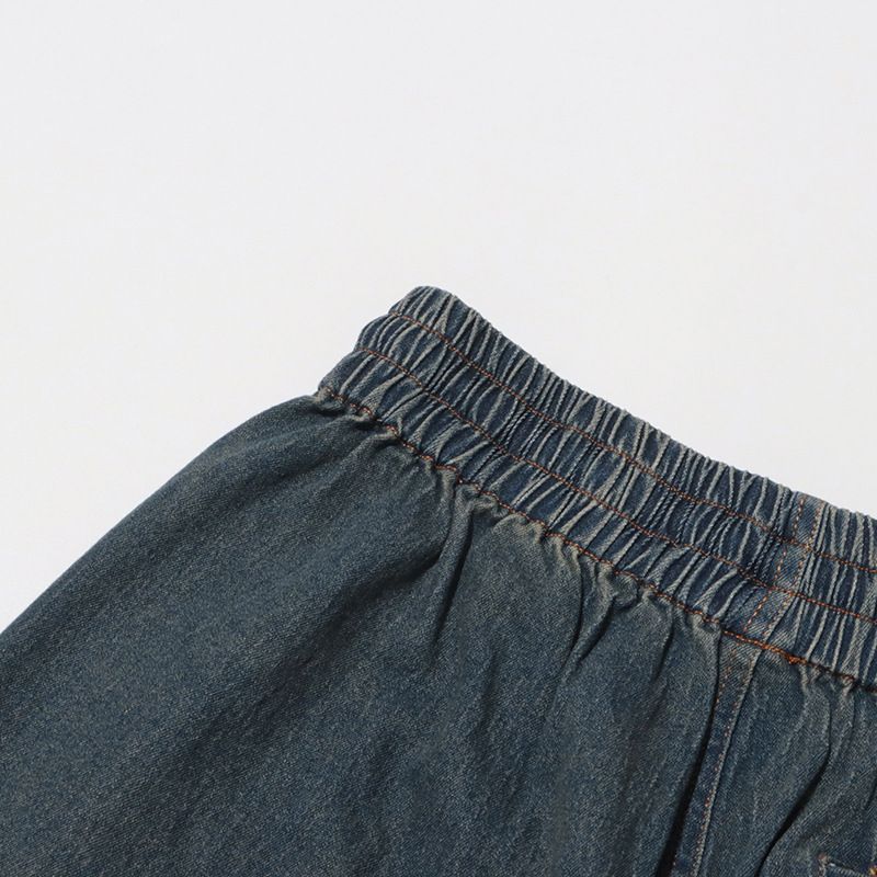 Damenbekleidung Mode sexy Hot Girl Style Sommer neue Spitze Spleißen Hosenträger Top + Kordelzug Denim Mode Shorts_voghion.com