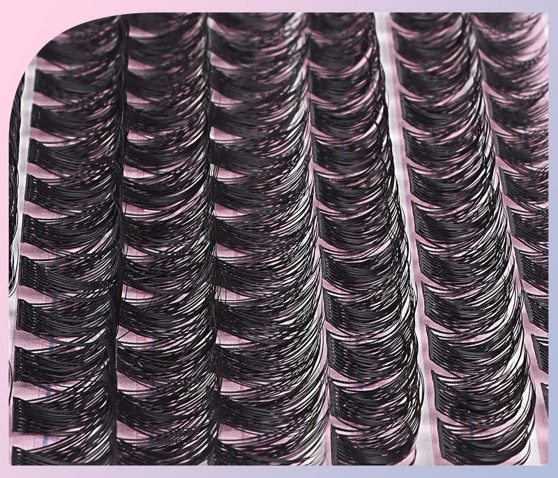 Cross border natural thick single cluster false eyelashes gift box set travel portable DIY segmented eyelashes_voghion.com