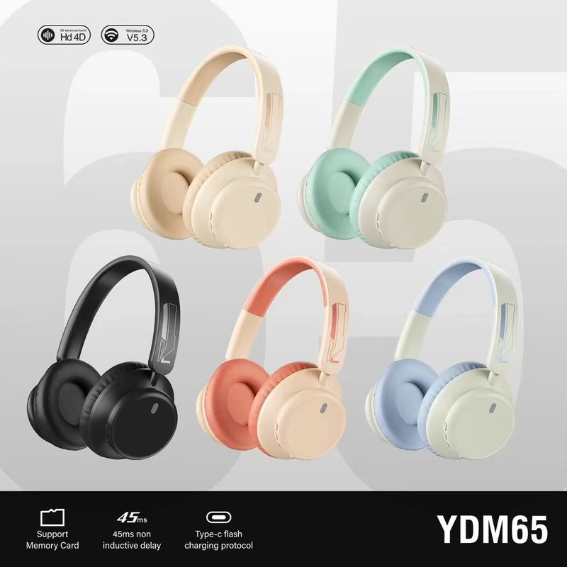 YDM65 Neue kabellose Bluetooth-Kopfhörer Over-Ear Deep Bass Gaming Headset Universal für Mobiltelefone_voghion.com