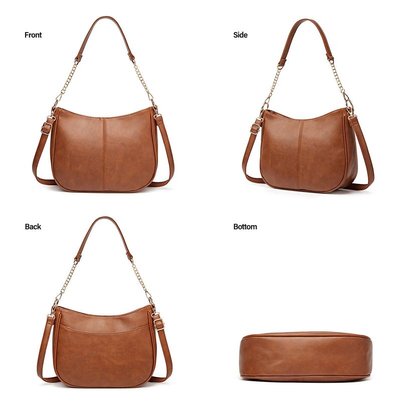 Per andare al lavoro, borsa tote di grande capacità con tracolla a catena, borsa a tracolla singola, elegante e alla moda, versatile_voghion.com
