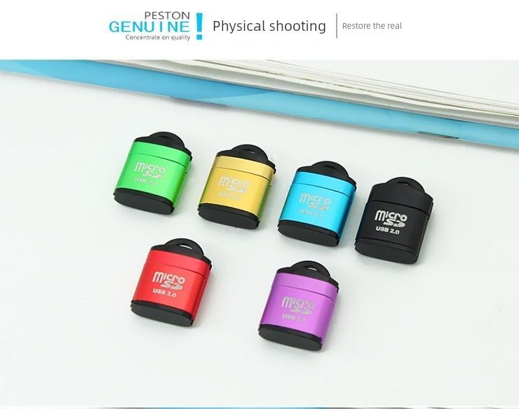 Fém Mini Nagysebességű USB2.0 Hangberendezés Mobiltelefonhoz, Autós SD/TF Kártyaolvasóhoz, MP3 Átalakítóhoz_voghion.com