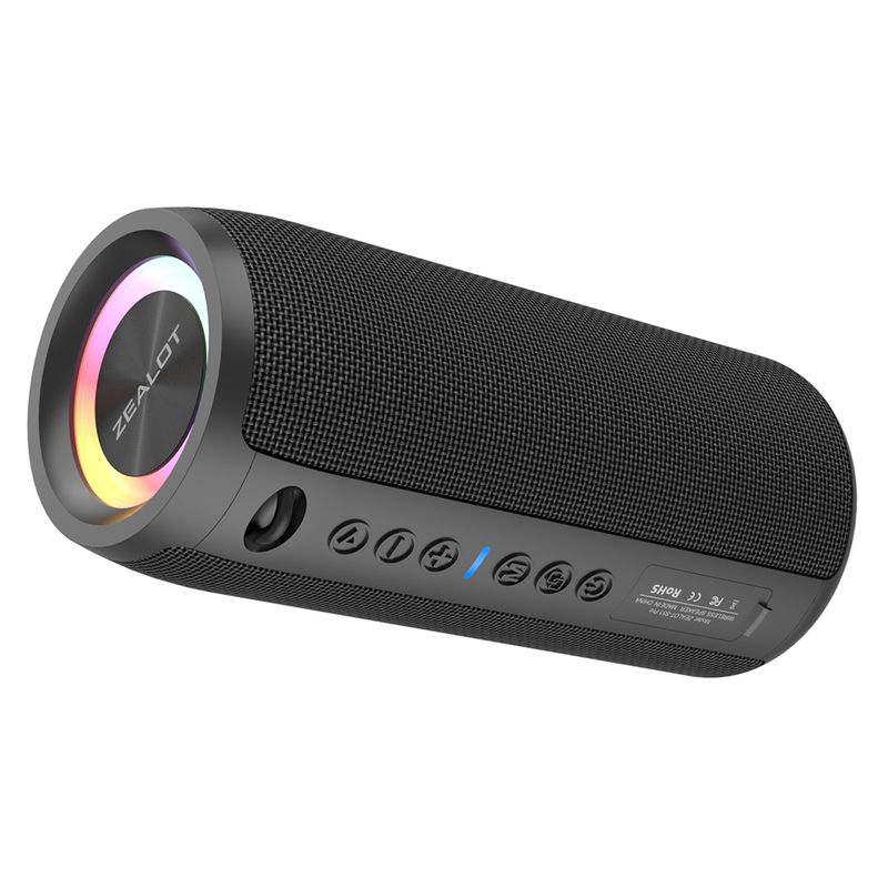 ZEALOT-S51Pro 40W High-power 3D Stereo Bass Bluetooth Speaker Portable IPX5 Waterproof Suitable TWS Boom Box_voghion.com