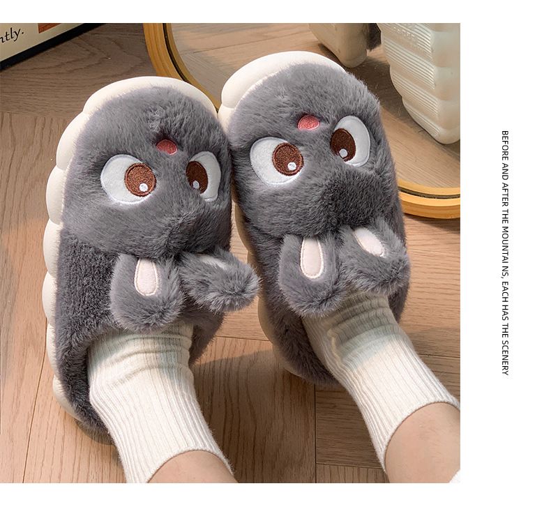 Pantufas de inverno aconchegantes para mãe e filho, para mulheres e homens - Pantufas de interior em fleece macio com sola antiderrapante, quentes e confortáveis, várias cores e tamanhos._voghion.com