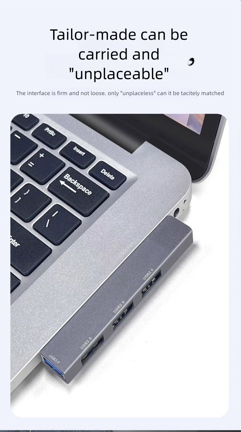 Expander Compatible With Laptop Type-C Docking Station USB Flash Drive Expansion Multi-Port Wireless Side Direct Plug_voghion.com