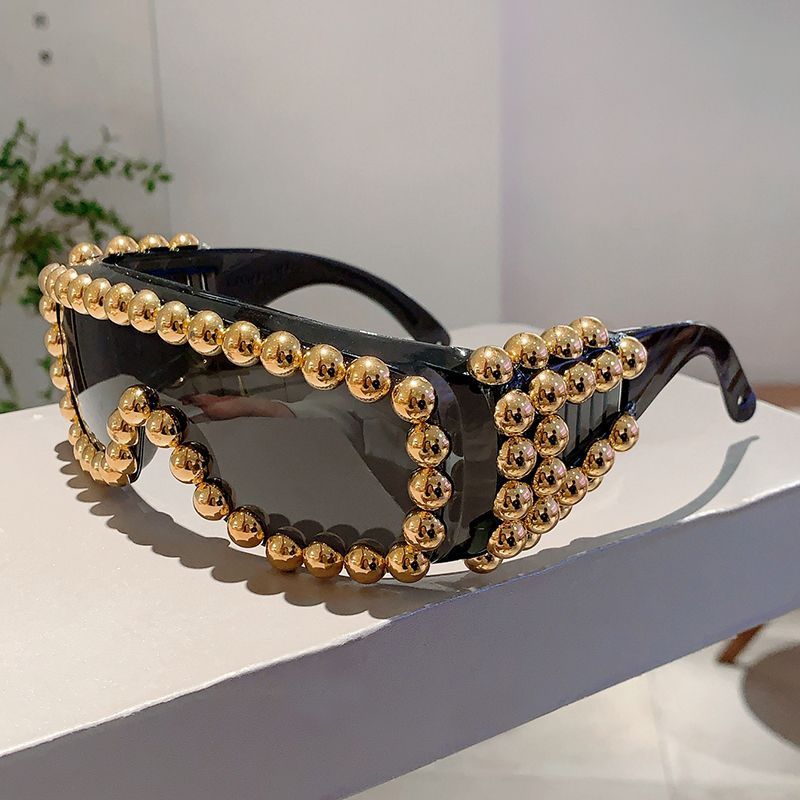 Integrated Large-frame Sunglasses Personalized Trend Party Anti-glare Sunglasses_voghion.com
