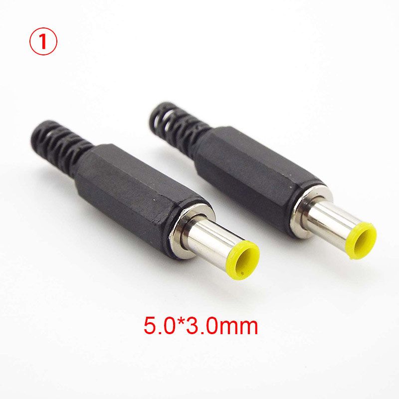 3.5x1.35 4.0x1.7 4.8x1.7mm DC Power Plug Adapter 5.5x2.1mm 2.5mm Male Jack Socket Audio Connector_voghion.com