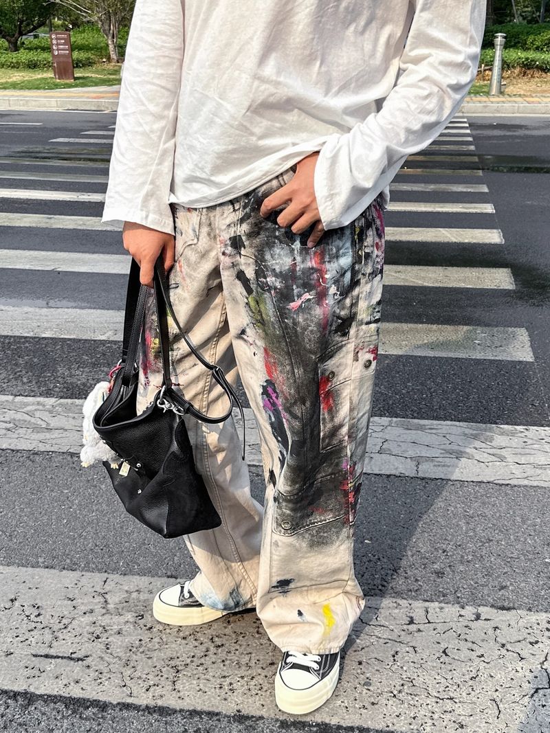 2024 Classic Good Crisp Washed Wide-Leg Jeans Visual Illusion Print Loose Fit Unisex_voghion.com