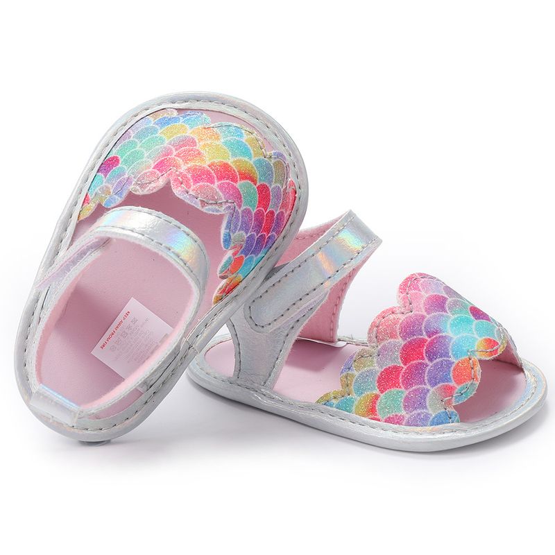 Mutter & Kinder Neue sommer baby schuhe 0-6 monate Klett meerjungfrau baby mädchen sandalen baby schuhe Krabbelschuhe_voghion.com