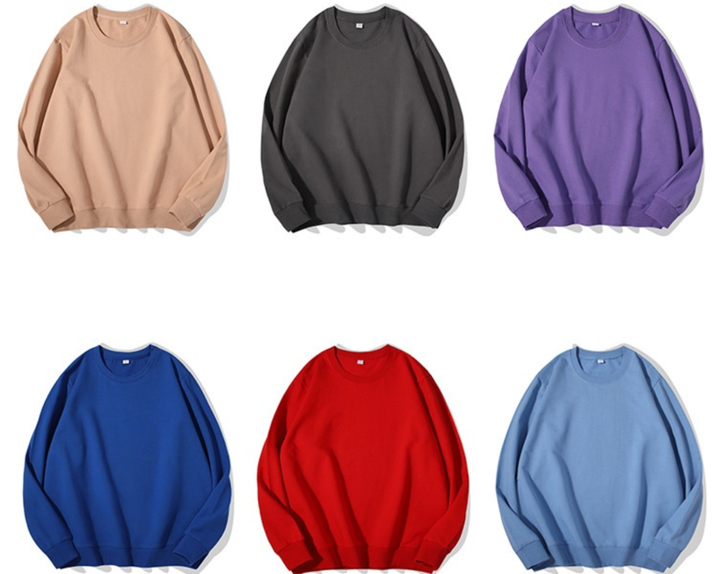 Sudadera de mujer primavera otoño 2023 cuello redondo sólido Haruku pulóveres multicolor casual algodón mujer sudaderas de punto_voghion.com