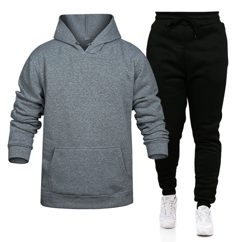 Herbst und Winter Herren Pullover Anzüge Casual Sport Anzüge Plus Samt Pullover Anzüge Männer und Frauen Kapuzen Anzüge Paare tragen_voghion.com