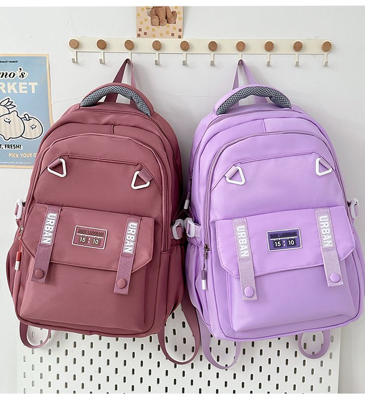 New Style Backpack Fashionable Trend Junior High School Student Backpack Casual Backpack Large Capacity Versatile Backpack_voghion.com