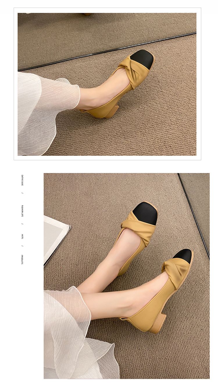 Gentle Shoes French Single Shoes Women's Autumn Flat-soled Soft-soled Pregnant Women's Casual One-pedal Women's Shoes_voghion.com