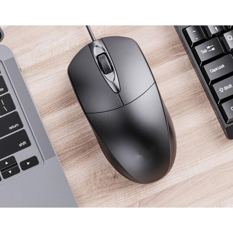 Ratón USB con cable: versátil para empresas, oficinas y juegos en portátiles y ordenadores de sobremesa._voghion.com