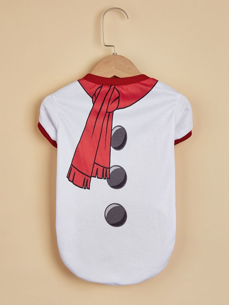 Ubranka dla psa na Boże Narodzenie Święty Mikołaj Czerwony Zielony cienki oddychający T-shirt dla zwierząt Teddy mały szczeniak Sznaucer ubranka dla psa_voghion.com