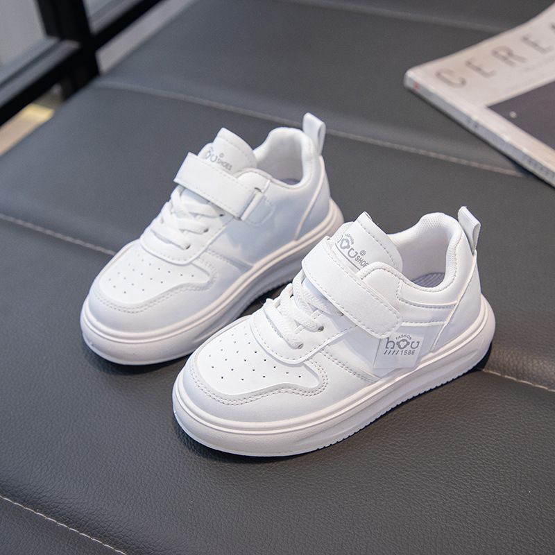 Children's Sports White 2025 Spring And Autumn New Style, Girls' Casual Shoes, Boys' Non Slip Board Shoes_voghion.com