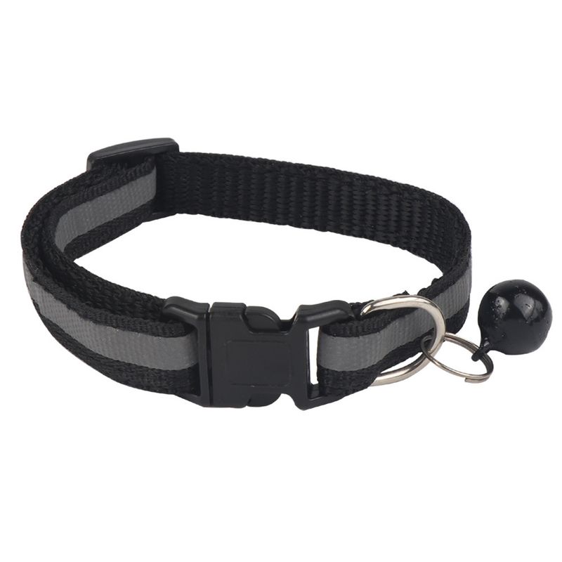Reflective Patch Cat Dog Bell Pet Light-Up Collar_voghion.com