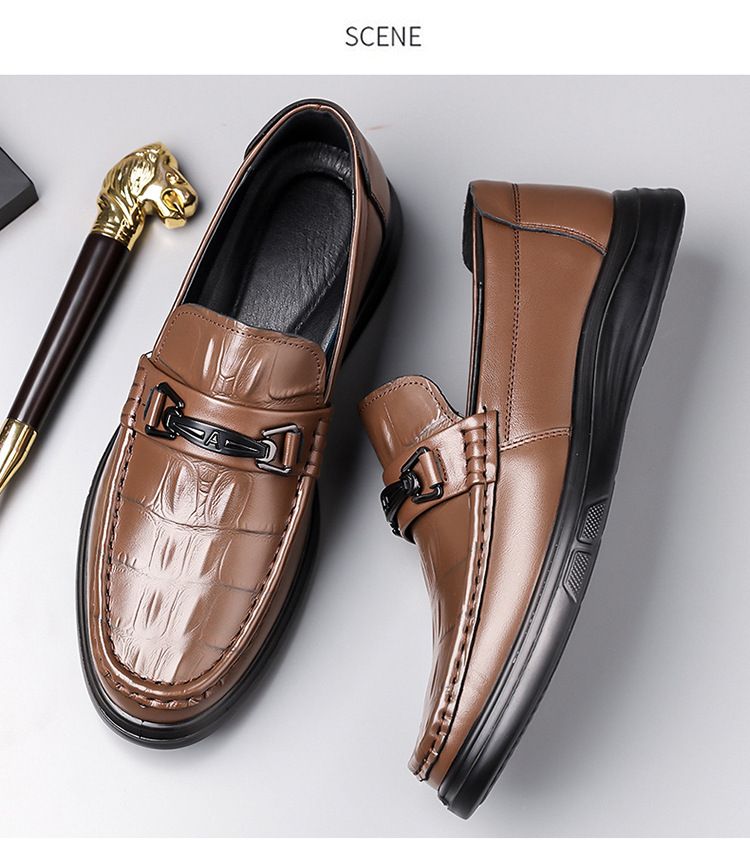 Lederschuhe Herren Loafer Schuhe Hochwertige Slip-On Loafer Bequeme weiche Fahrschuhe Herrenschuhe_voghion.com