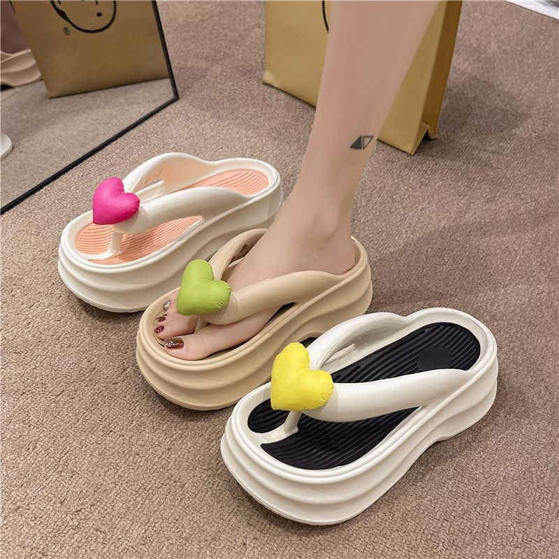 Sandali da spiaggia estivi con zeppa e infradito casual e comode in EVA con piattaforma da donna_voghion.com